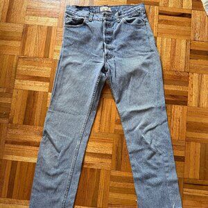 Vintage Levi's Custom "Fixed by Fox" 90s Jeans fits modern 26-27